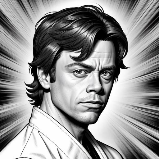 Young Man in White Karate Suit Comic Art