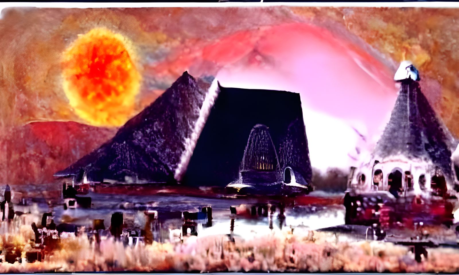 UFO Launch Station Above Sun Pyramid