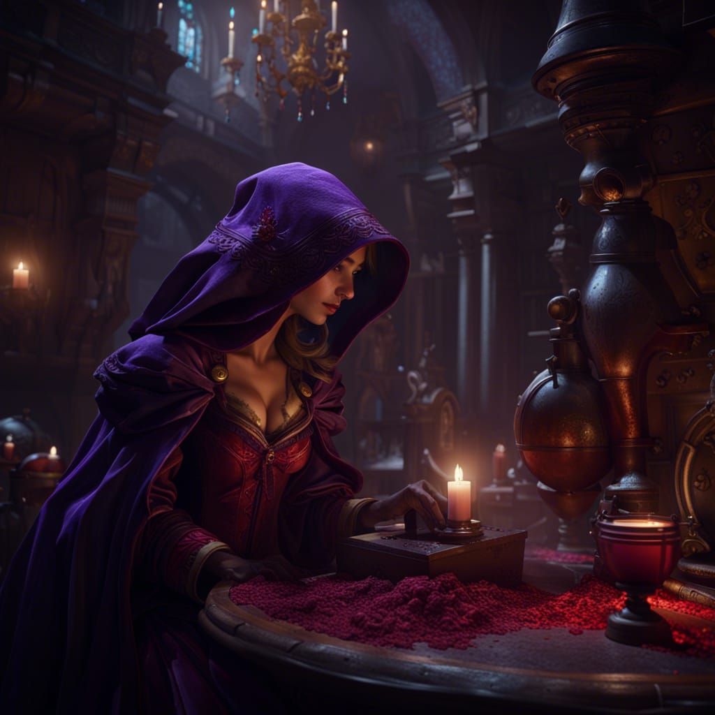 Fairy Tale Dark Fantasy Art in 8K Resolution