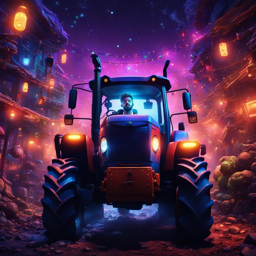 Tractor Party: Young Man's Night Ride