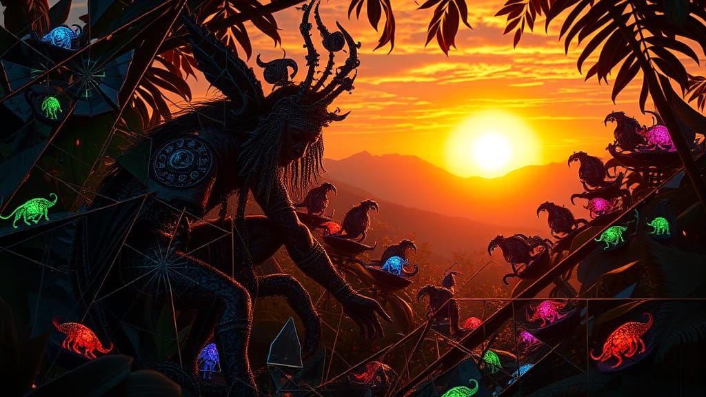 Shaman and Shattered Mirrors in Fantasy Kingdom