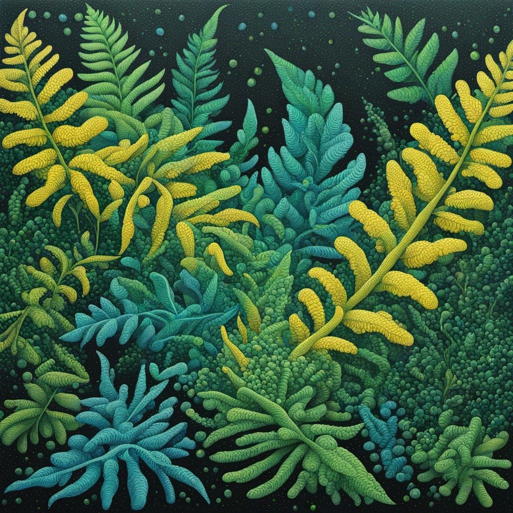 Gun Powder Makara Abstract Surrealism Painting