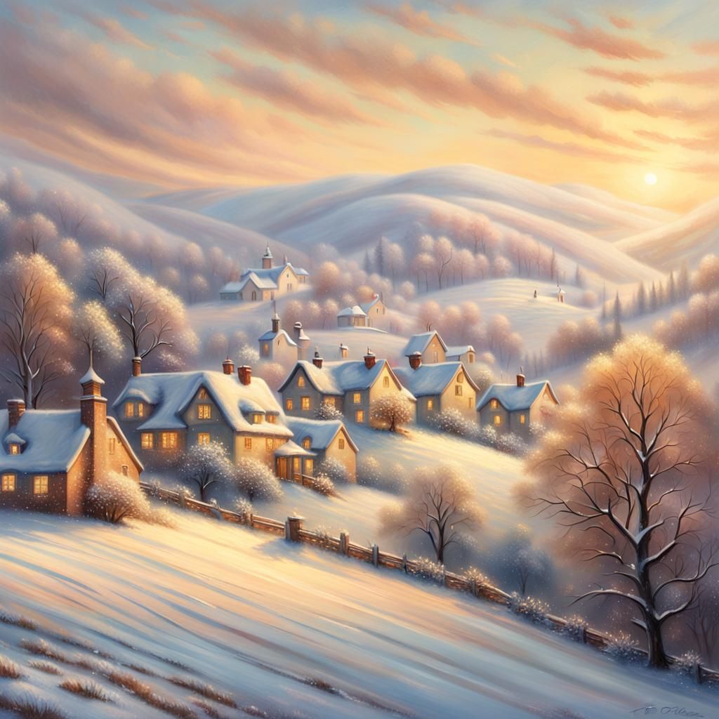 The village is slowly waking up