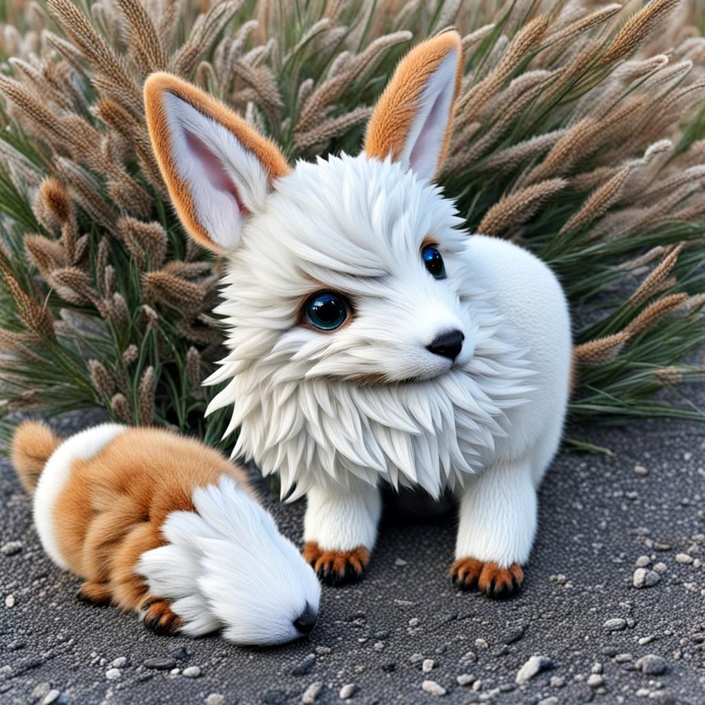 Hybrid Bunny Fox: An AI-Generated Creature