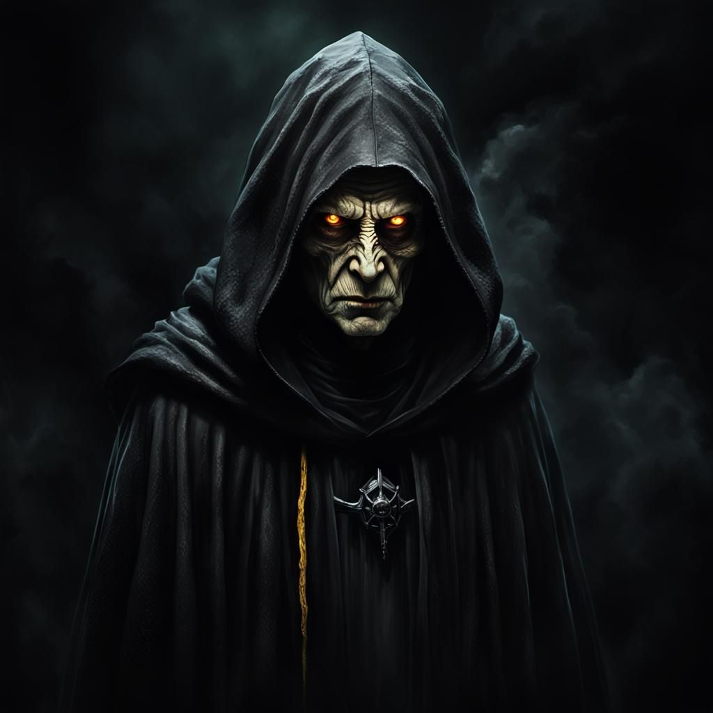 Ethereal Dark Emperor Shrouded in Shadows