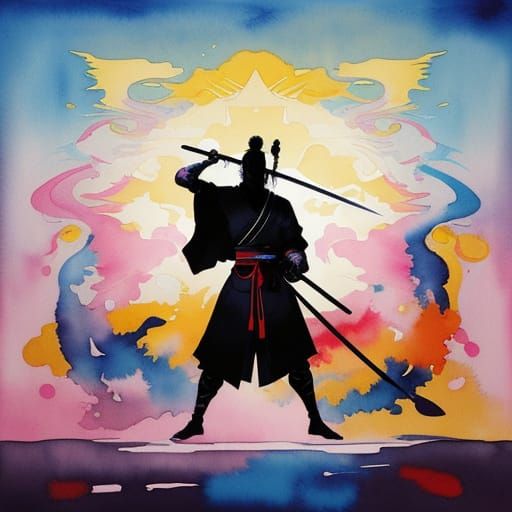 Samurai zatoichi meet Paul Klee paint world