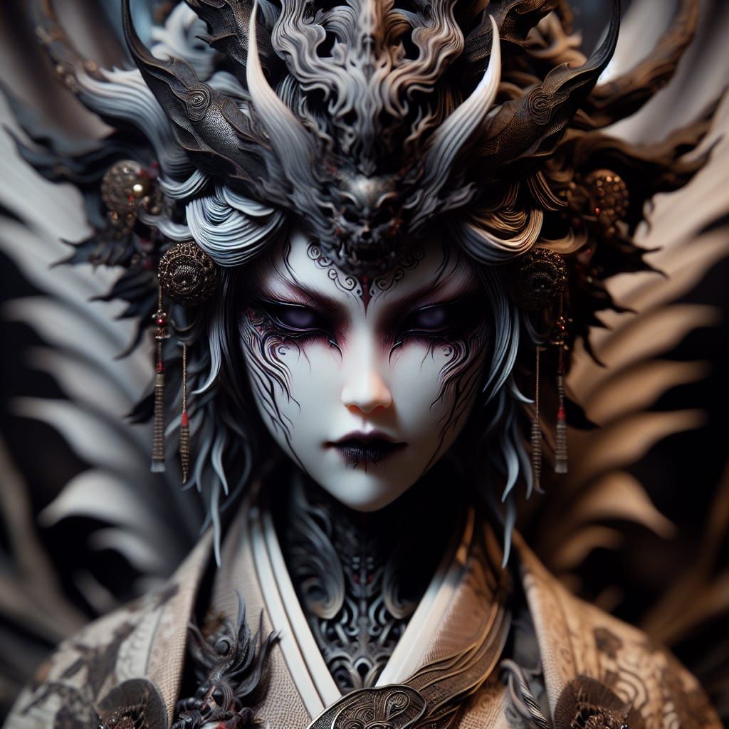 Hyperrealistic Yuki Onna Portrait in High Resolution