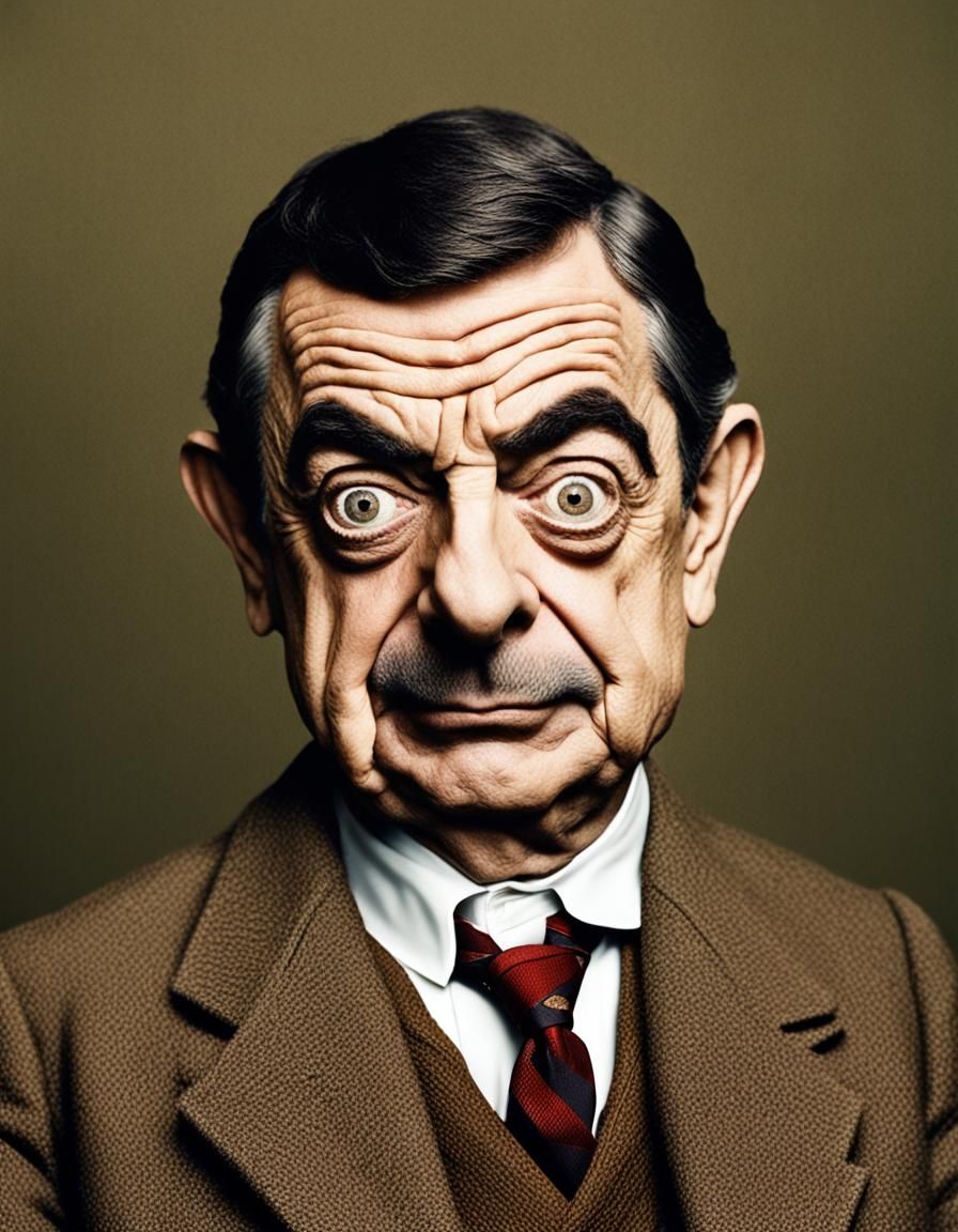 Victorian Era Mr. Bean with Facial Scar