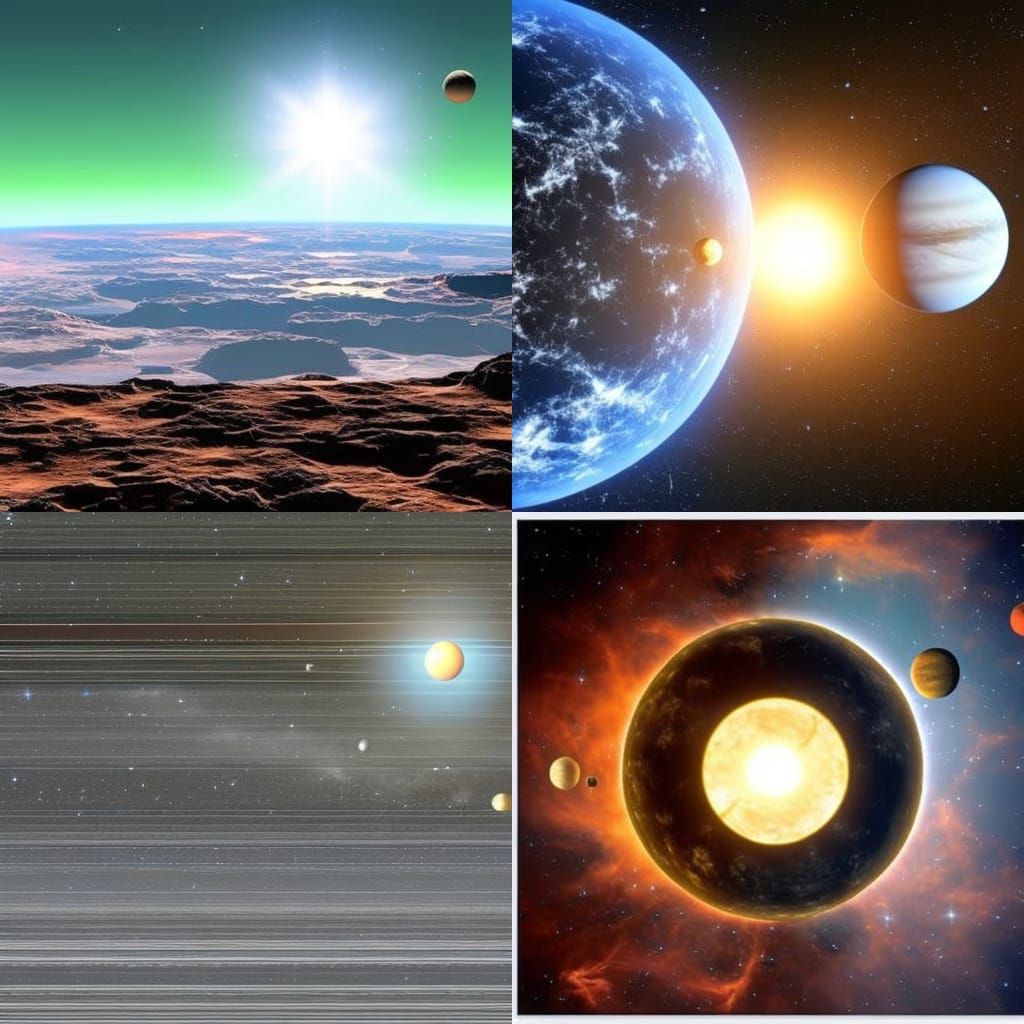 Geometric Solar System with Five Planets
