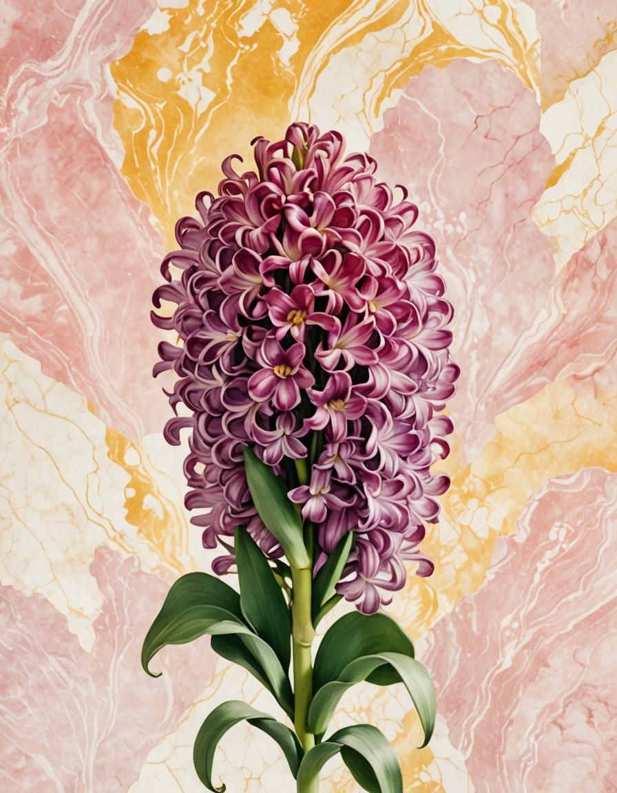 Heart-Shaped Hyacinth Petals in Sunlight