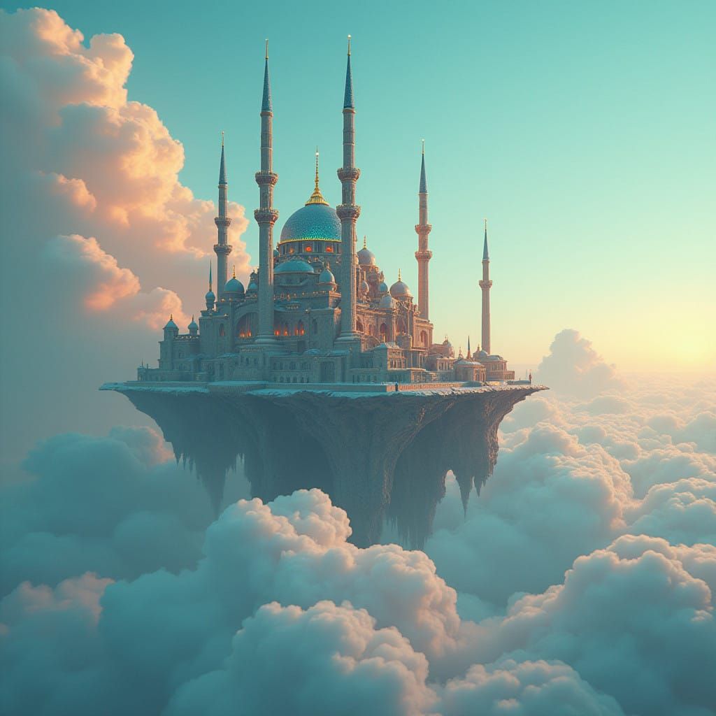 Majestic Dreamworld on Ethereal Clouds