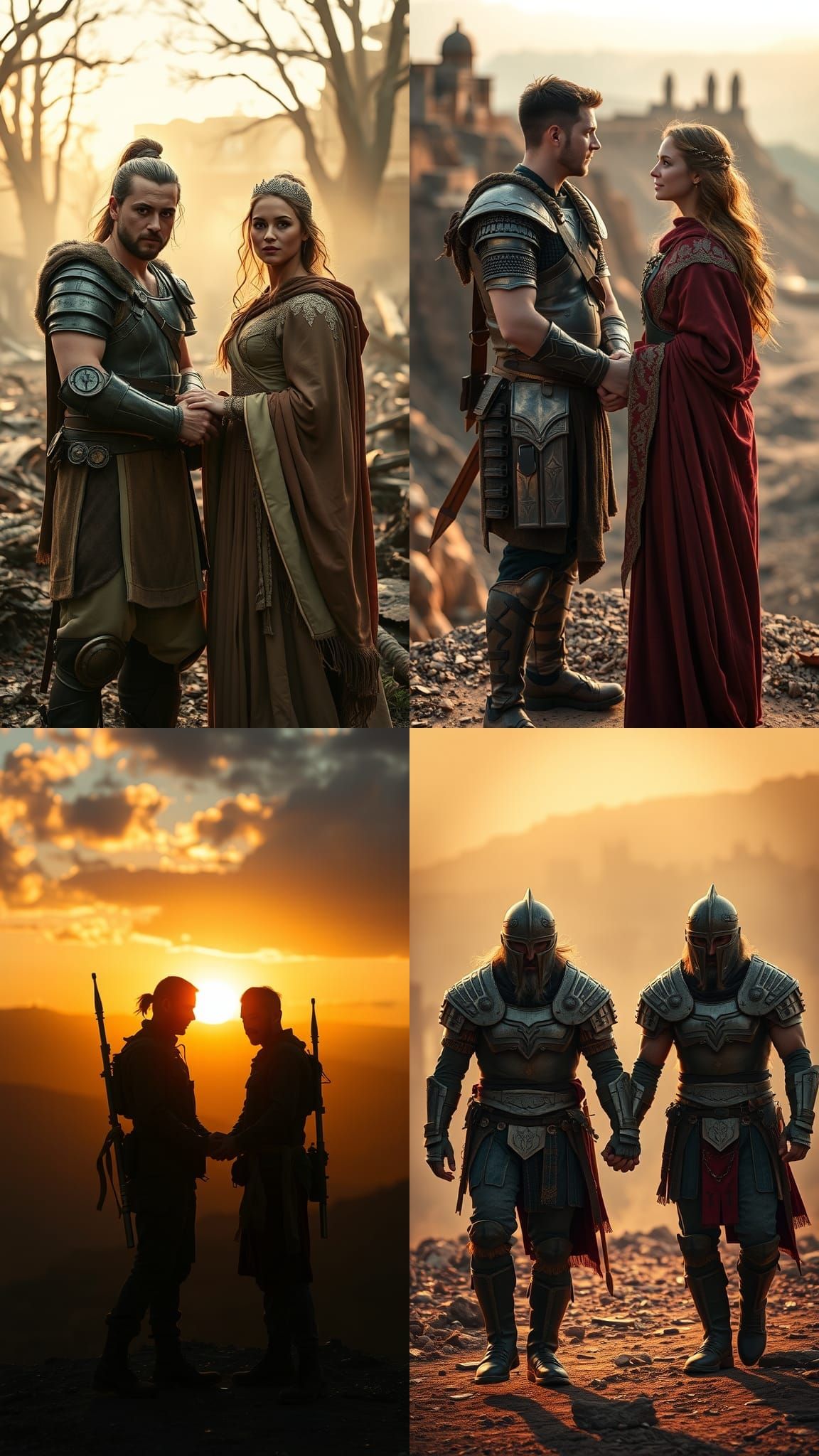 Warriors' Love Amidst a Torn World