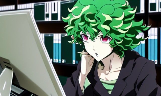 Tatsumaki at the office