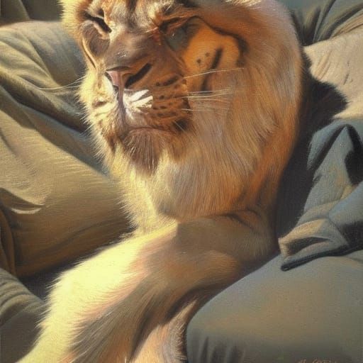 Scar: Oil Painting Inspired by James Gurney