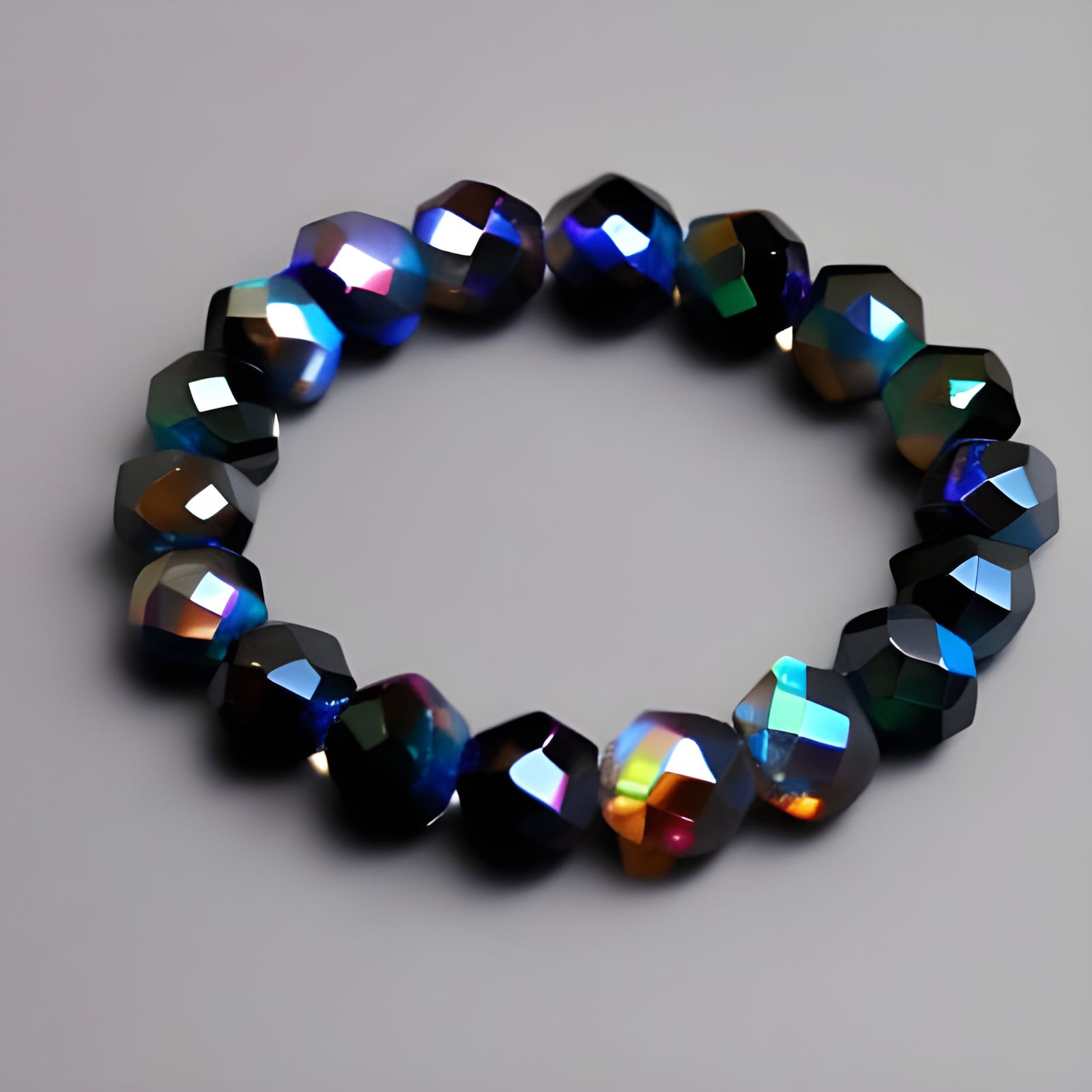 Fire obsidian bracelet