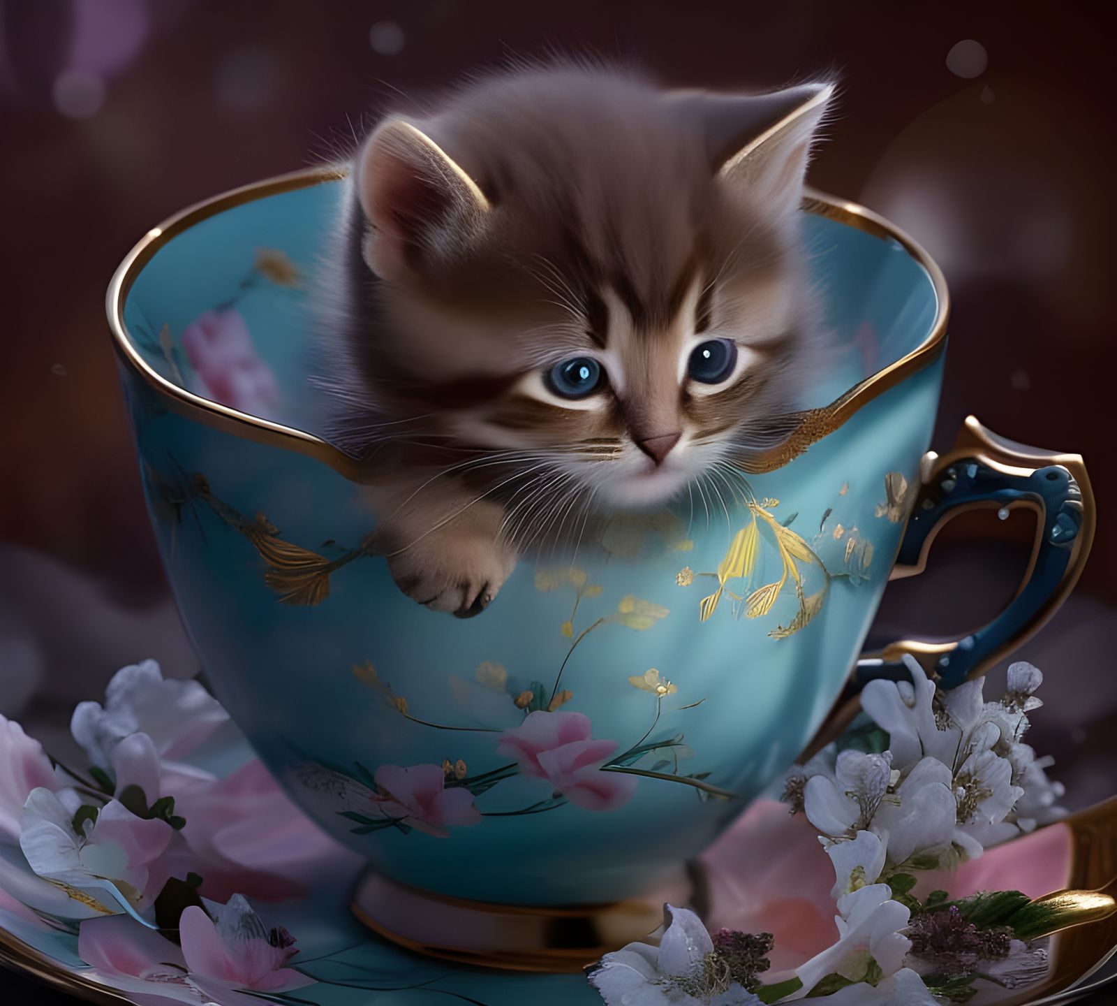 Kitten in a Teacup
