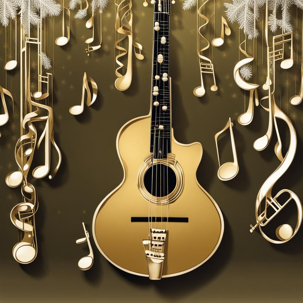 Musical Instrument Christmas Tree for Music Lovers