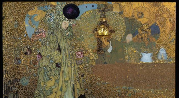KLIMT STYLE PAINTING - A VALID ATTEMPT