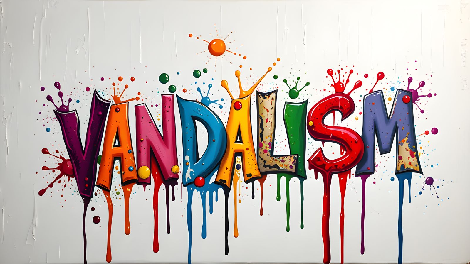 Surreal Splatter Art: Vandalism in Liquid Text