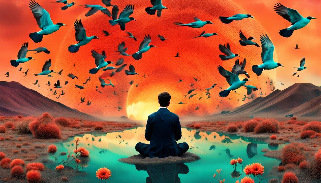 Gratitude Collage: Desert to Forest in Digital Art