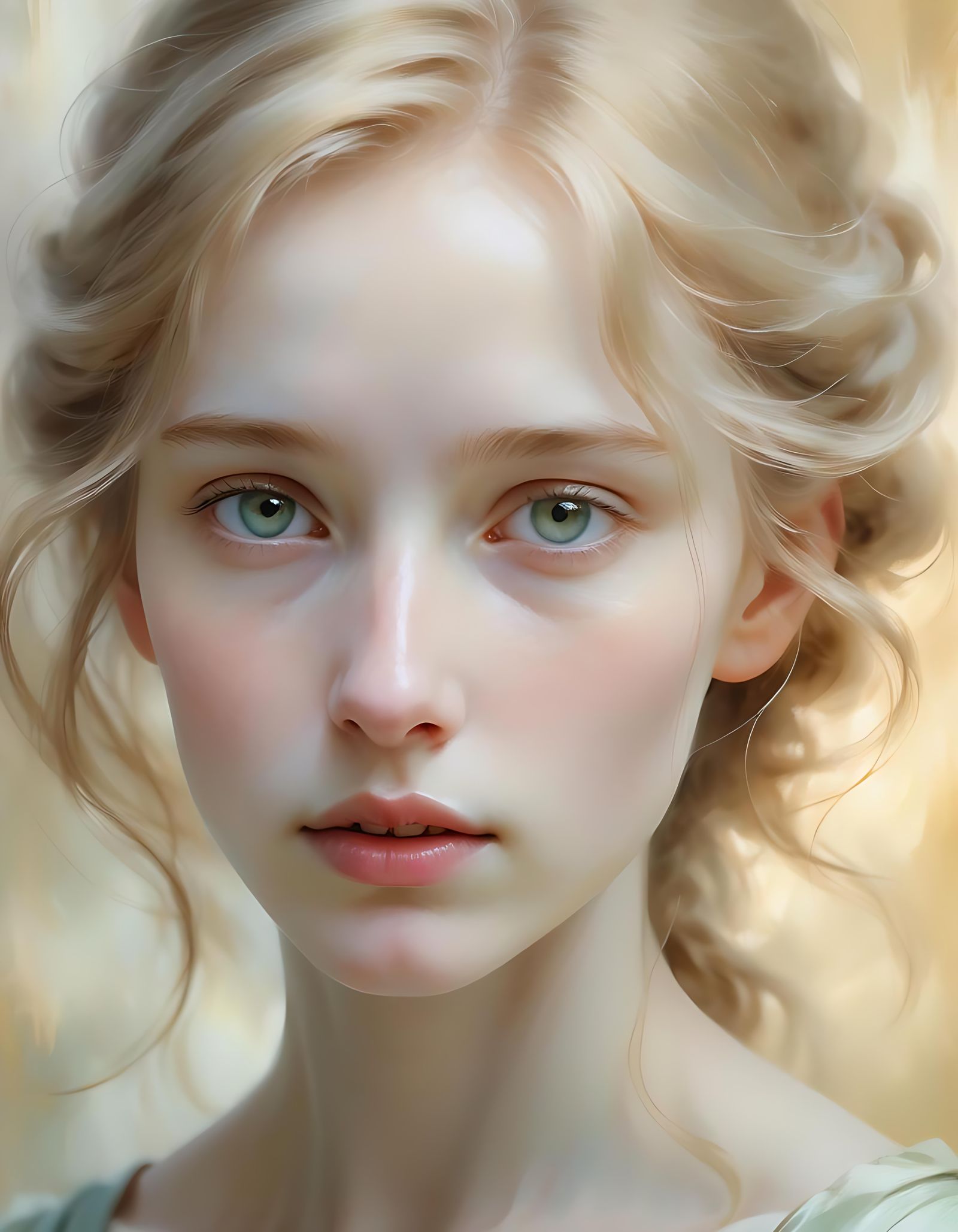 Alabaster Skin Portrait: Ethereal Beauty