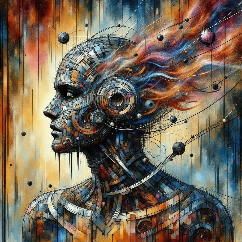 Abstract Geometric Design with Complex Patterns