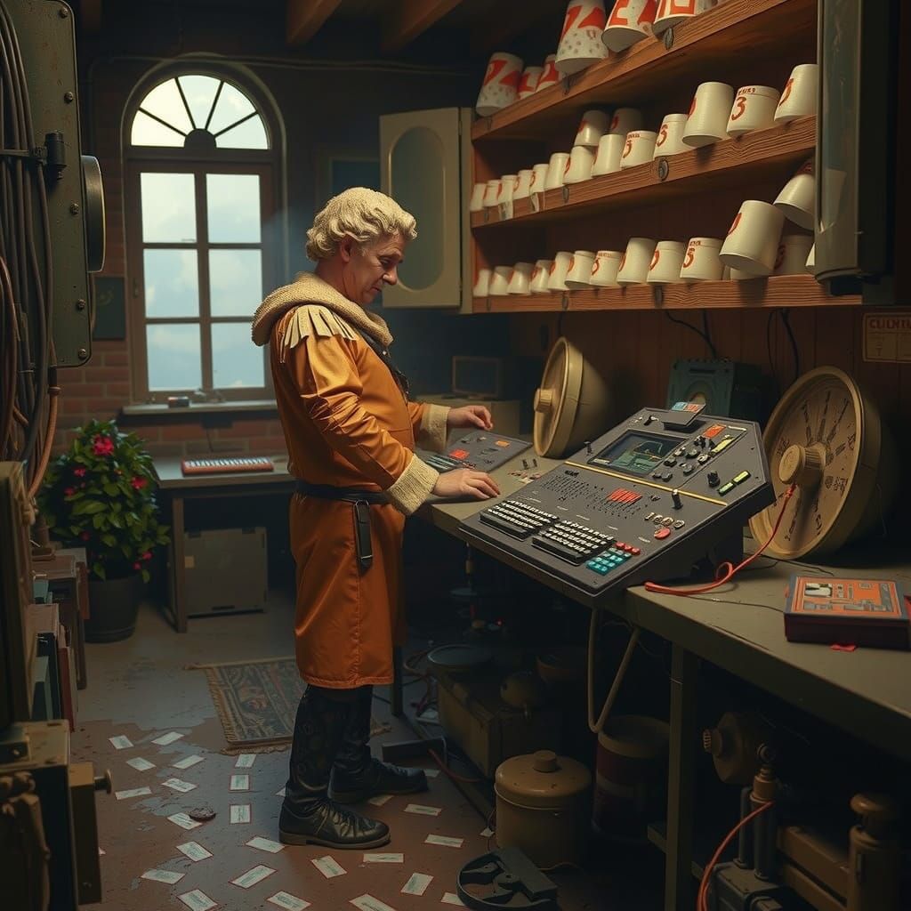 Surreal 17th Century Computer Meets Brutalist Chewing Gum Bu...