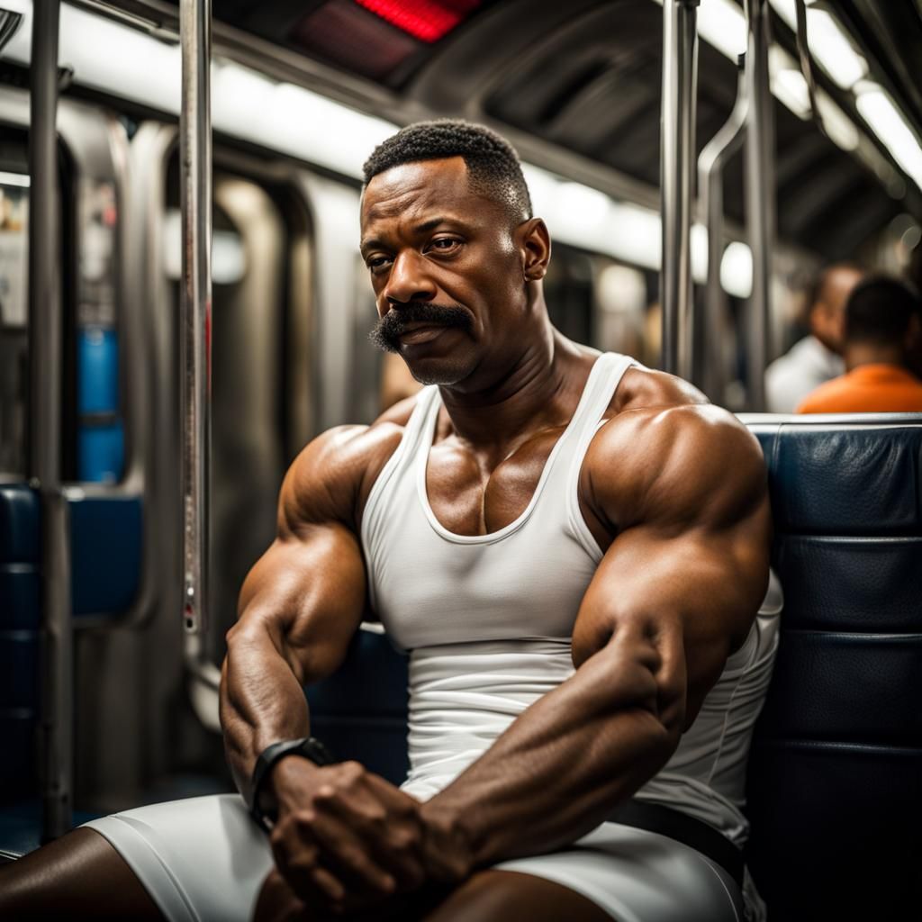 After a hard workout on my way home...