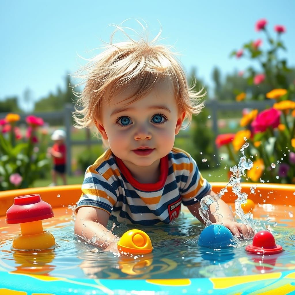 Joyful Summer Afternoon with a Curious Toddler