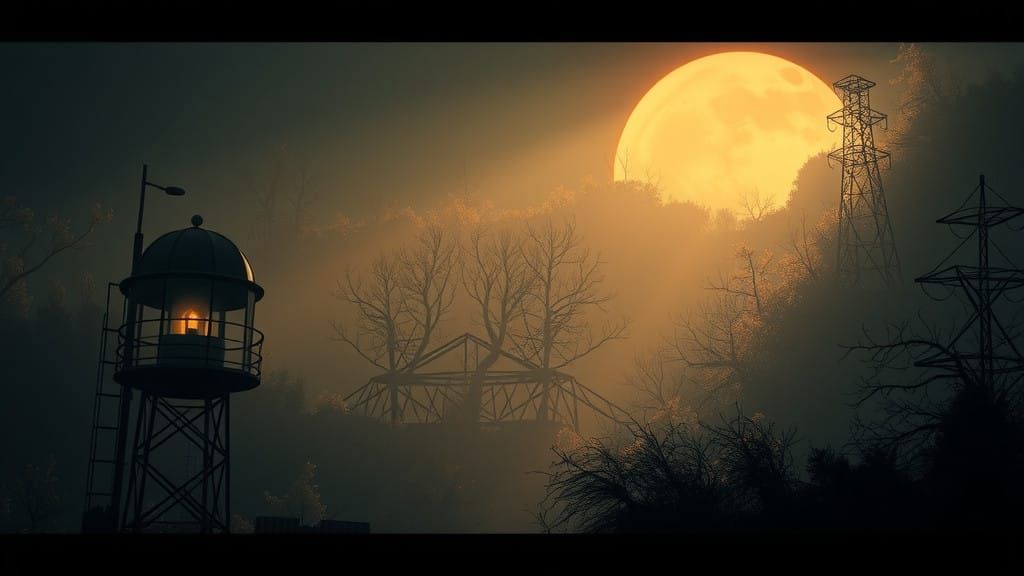 Hyperrealistic Scene with Deep Depth and Moody Aesthetics