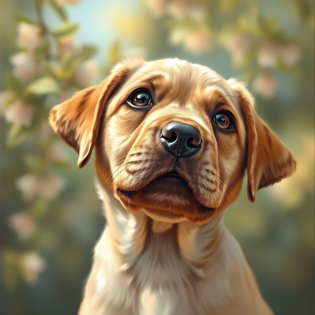 Labrador, Bokeh Background