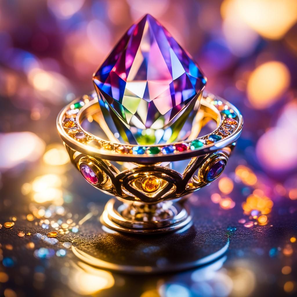 Vibrant Jewel Relic in Sharp Focus