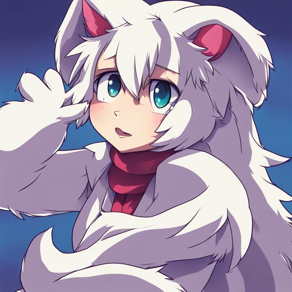 Furry Character in Anime Manga Style
