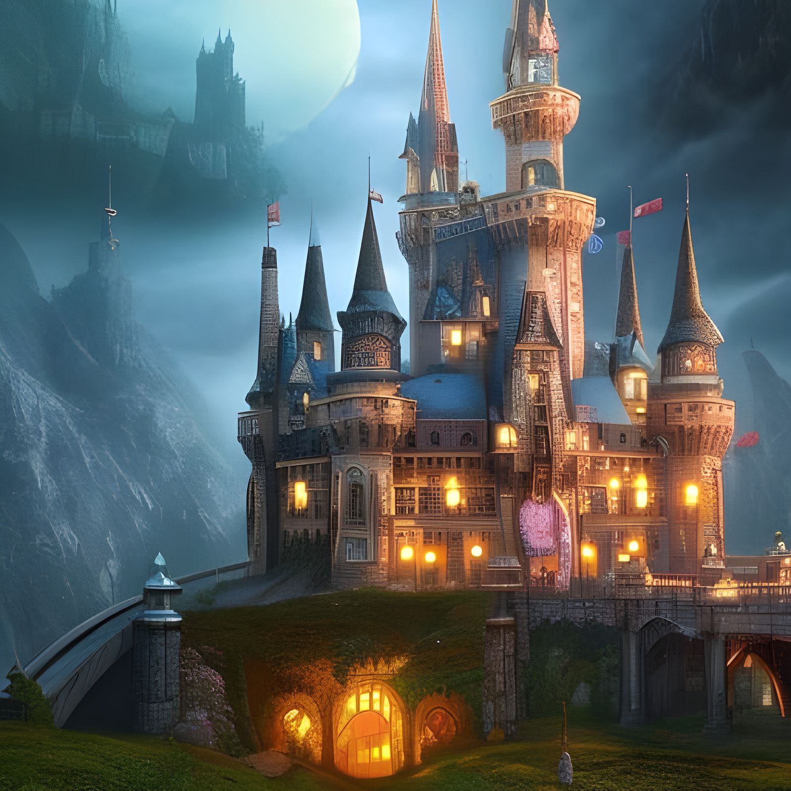 Fantasy Royal Castle: Epic Digital Matte Painting