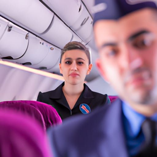 Wings Airways Crew in Cabin: Professional Photography