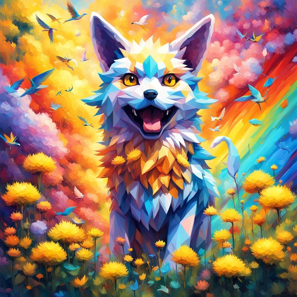 Summer as a Pokémon: Expressionist Abstract Art