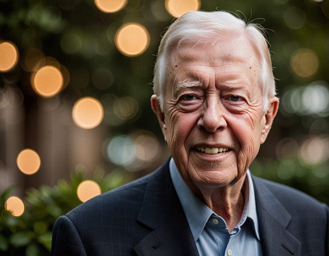 Jimmy Carter in Candid Portrait