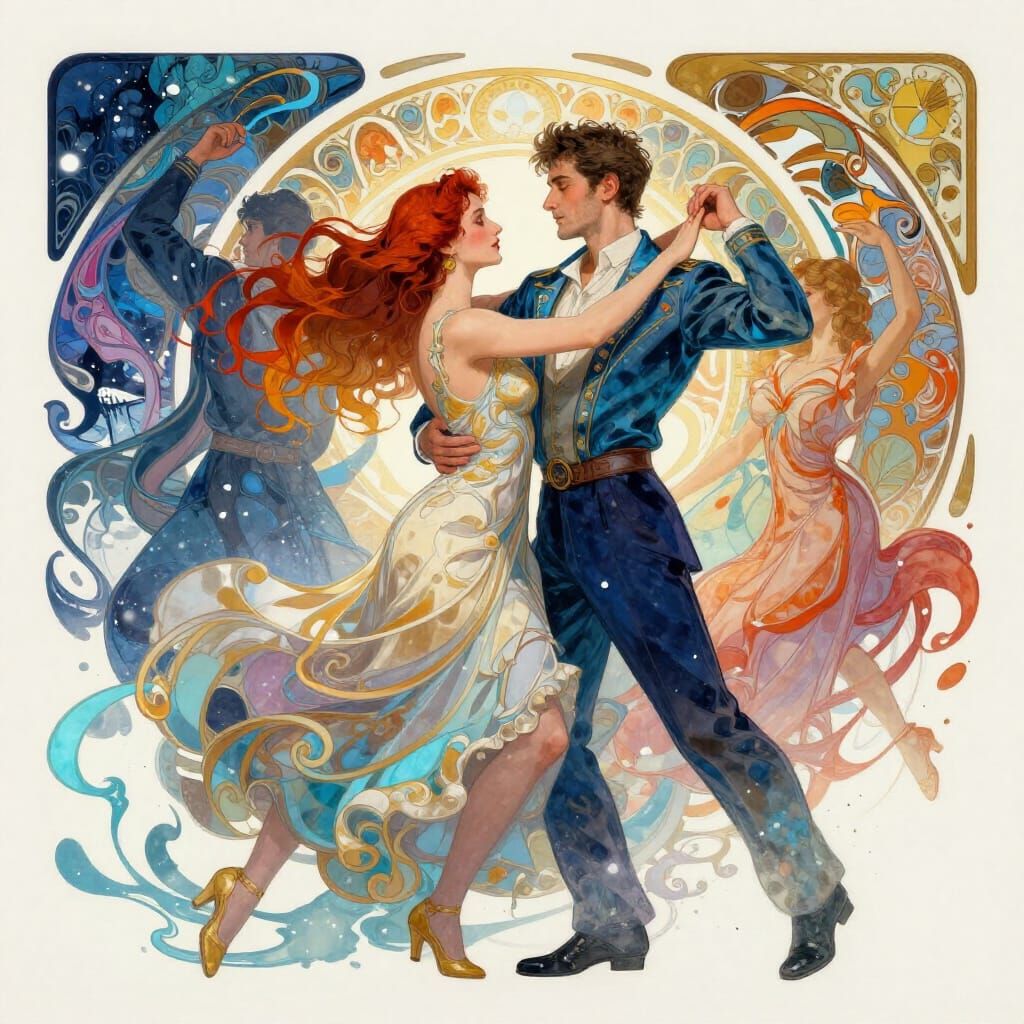 Russians Dancing in Winter: Dynamic Concept Art