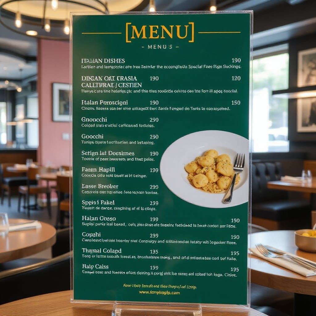 AI Menu: What Would You Order?