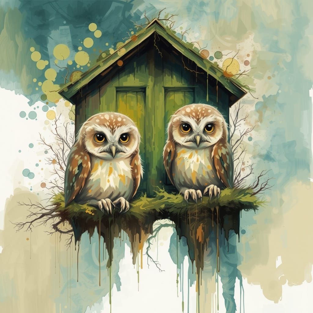 Surreal Landscape with Glowing Trees: Digital Art