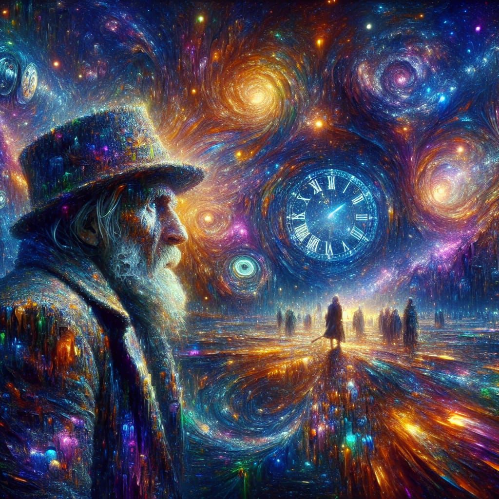Time Travelers in a Kaleidoscopic Astral Dreamscape