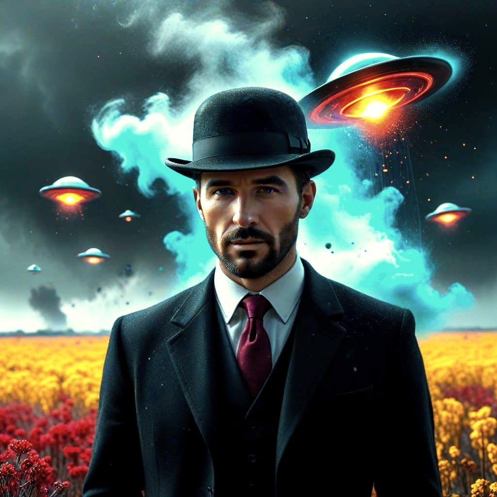 Surreal Transformation: Actuary Dissolving into Aerogel