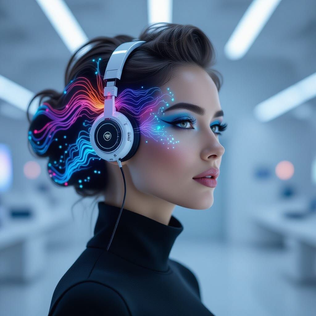 Neural Network Hair Displaying Dynamic Emotions in Concept A...