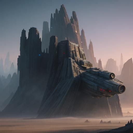 Detailed Star Wars Matte Painting in 8K