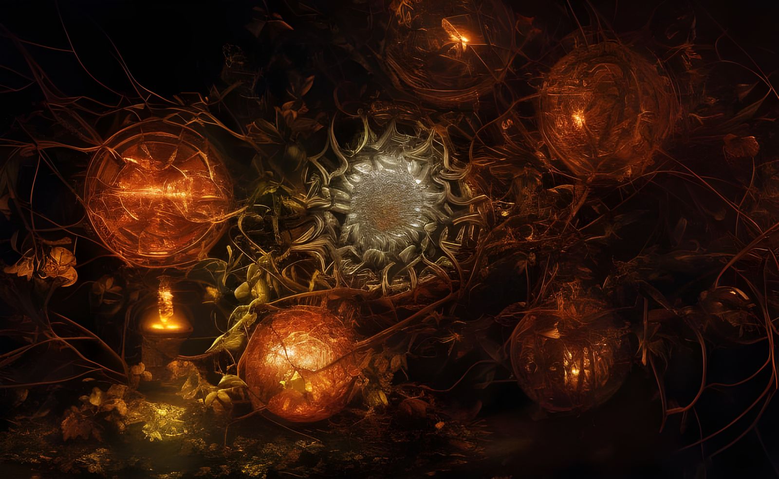 Mad Scientist with Energetic Power Fields, Basquiat Style