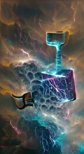 Mjolnir: Digital Art of Thor's Hammer