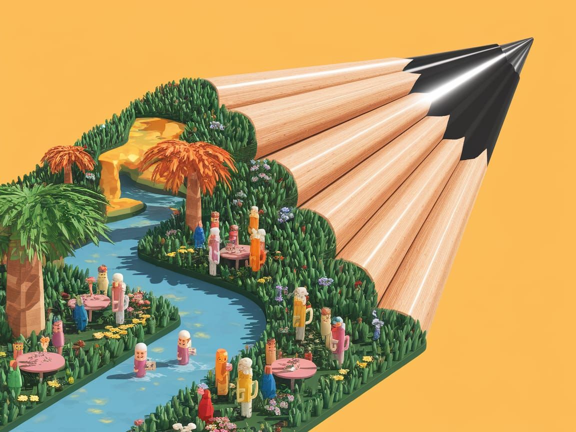 Whimsical Pencil World Afternoon Tea Party