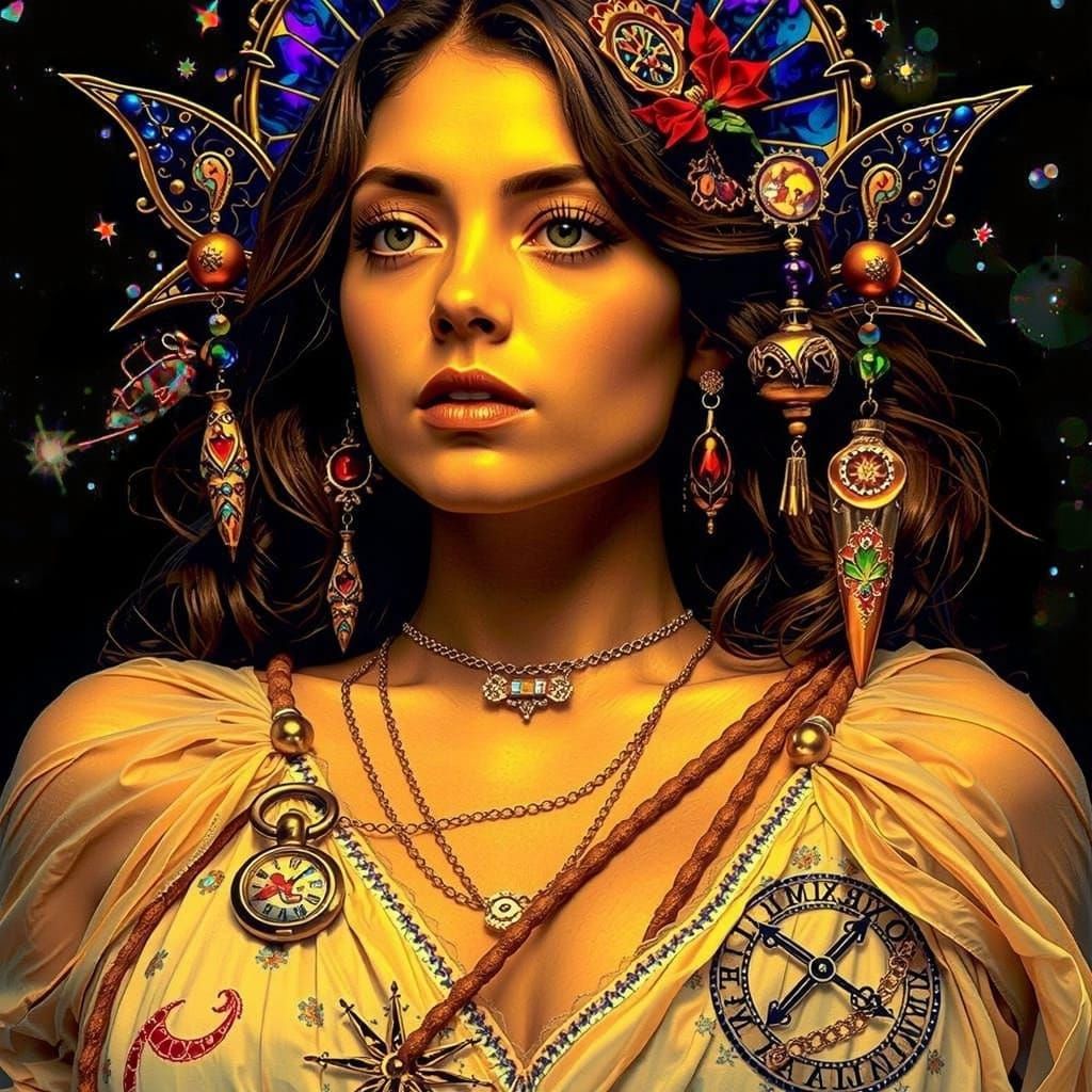 Enchanted Timeless Tapestry in Vibrant Stained Glass