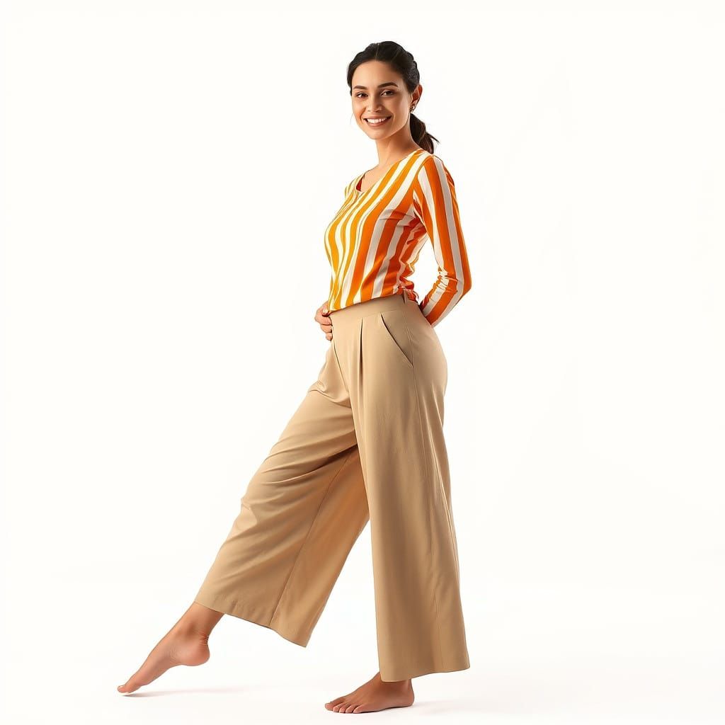 Confident Meditation Model in Soft Golden Light