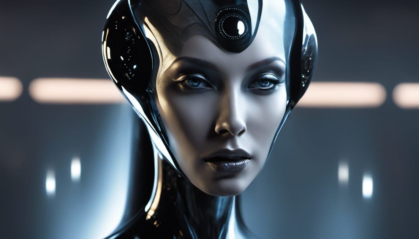 Gothic alien woman...